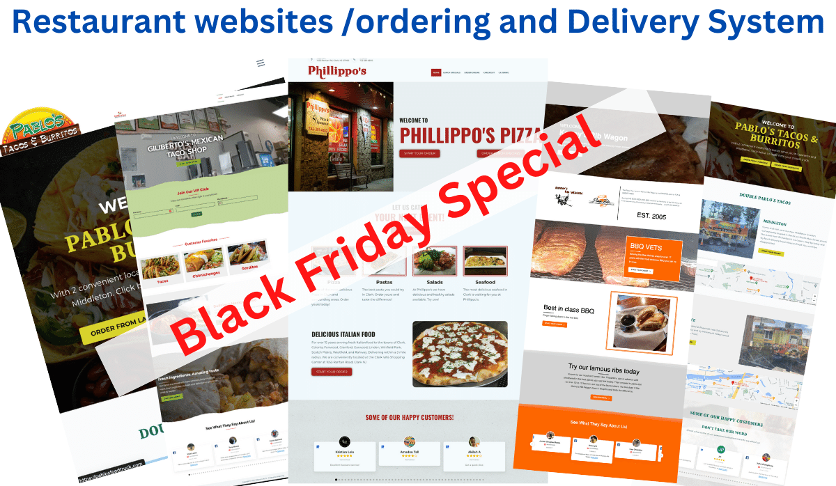 Black Friday sale website online ordering